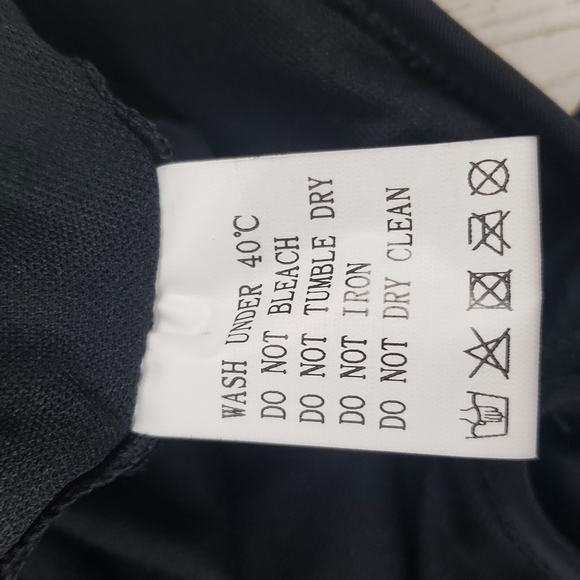 Black high cut adjustable ruched sides, removable cups swim suit Size Large NWOT - Picture 10 of 11